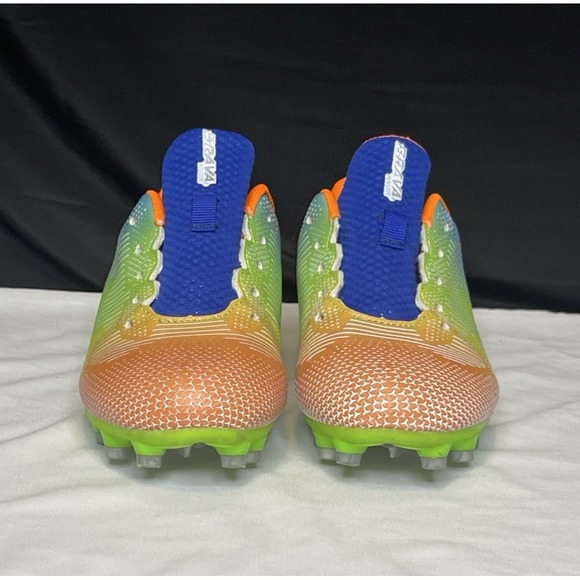 Brava Soccer Cleats Size Youth 6D Boys or Girls Orange/Green/Blue No Laces - Picture 2 of 11